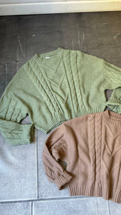 Sweater Trenza Corto en internet