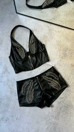 Top Engomado Bordado - comprar online