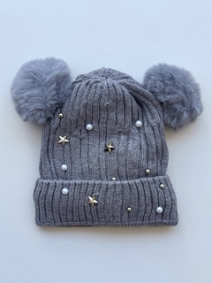 Gorro Tejido Importado Star Grey (Interior con Corderito) Edad: 2 a 5 años - comprar online