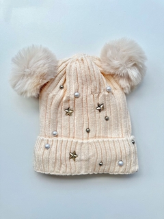 Gorro Tejido Importado Star Natural (Interior con Corderito) Edad: 2 a 5 años - comprar online