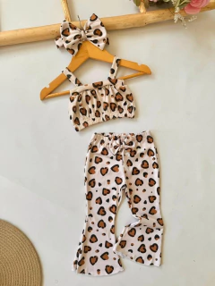 Conjunto Tokio Print (Top + Oxford + Moño)