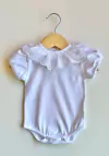 Body Romántico Blanco (Cuello Broderie Algodón Premium)