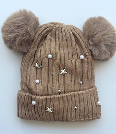 Gorro Tejido Importado Star Camel (Interior con Corderito) Edad: 2 a 5 años - comprar online