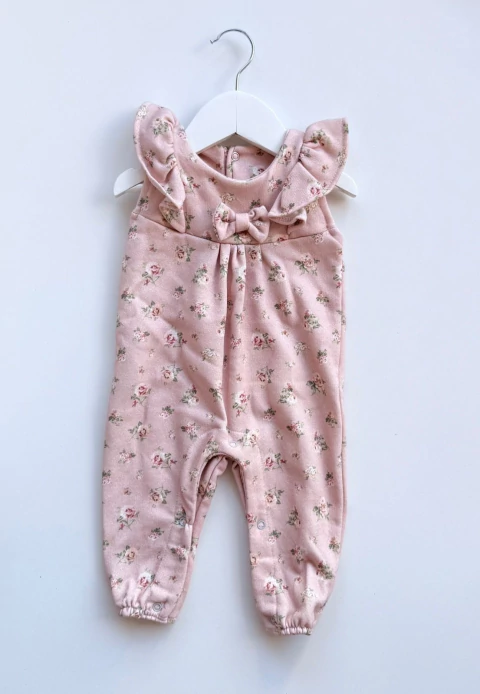 Jardinero Romántico Flowers - Algodón Premium (Talle 6 meses) - comprar online