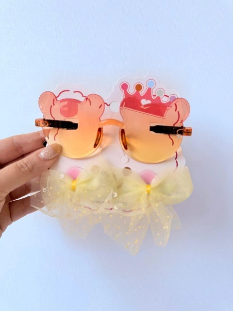 Lente Osito Naranja & Amarillo (Incluye 2 hebillas) - comprar online