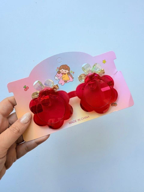 Lente Margarita Rojo (Incluye 2 hebillas) - comprar online