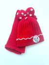 Gorro PomPom + Bufanda Minnie Rojo Importado (Edad: 2 a 5 años) - comprar online