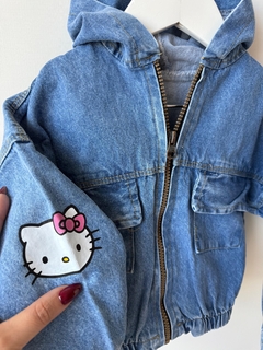 Campera Kitty Denim Oversize (Capucha y Cierre) - Olivias Baby