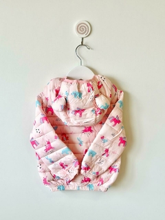 Campera Puffer Unicornio Rosa (Interior c/ Piel - Producto Importado) - comprar online