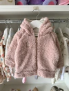 Campera Teddy Corderito Rosa (con capucha) - comprar online