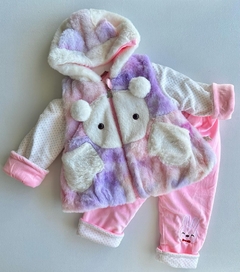 Conjunto Importado Osa Cariñosa (Chaleco + Campera + Pantalón)