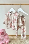 Batita + Pantalón Flores (Algodón Gamuzado) - comprar online