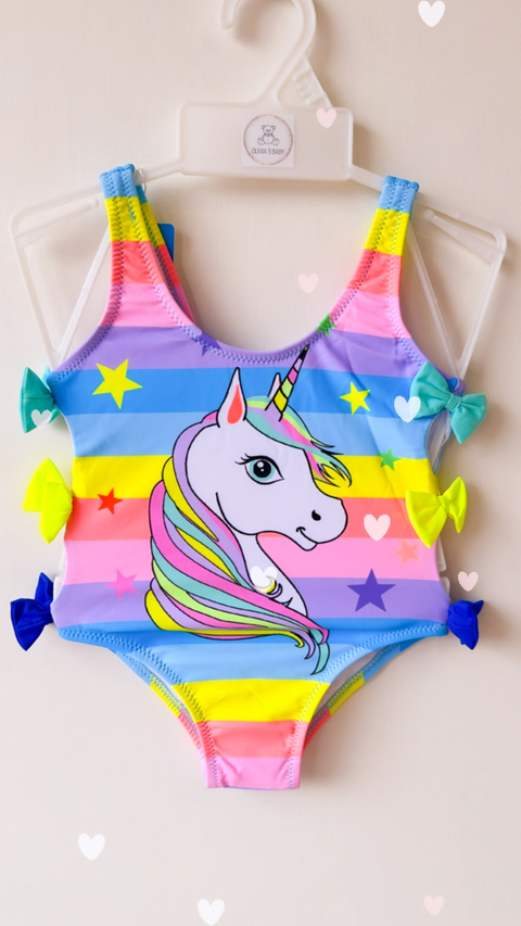 Malla Importada Unicornio Enteriza (Protección UV 50 +) Talle RN a 12 meses