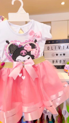 Conjunto Importado Kuromi (Body + Tutú)