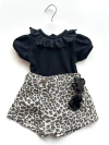 Pollera / Short Pareo Print Denim