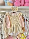 Vestido Jumper Love Beige + Vincha