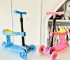Monopatín 2 en 1 Plegable con Asiento Desmontable (Ruedas c/ Luces) - comprar online