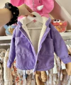 Campera Noruega Violeta con capucha (Interior con Corderito)
