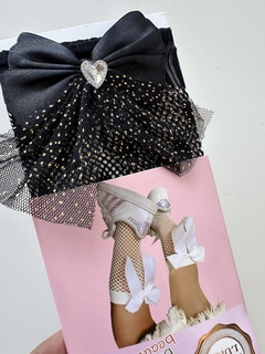 Medias Coquette Negra c/ Brillos (2 a 4 años) - comprar online