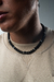 Collar Black miko silver