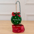 Enfeite de Natal Guizo de Pendurar Verde Escrito Ho, Ho, Ho 10cm (FLORARTE)