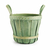 Cesta Decorativa Verde com Duas Alças 30cm