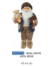 Papai Noel Natal Em Pe (Azul Bege) 45cm (Florarte)