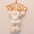 Enfeite Natalino Papai Noel com Placa Dourada 38x26cm - comprar online