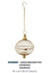 Guizo Decorativo Natal Aramado 41X26X26cm (Dourado) (FLORARTE) - comprar online