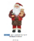 Papai Noel Natal Carpinteiro Em Pe (Vermelho Marrom) 45cm (Florarte)