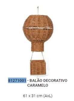 BALAO DECORATIVO 61X31cm (CARAMELO) (FLORARTE) Vol. 2