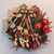 Guirlanda de Natal Decorada com Ursos de Pelúcia Xadrez - 50cm - Decoração Natalina Rústica