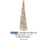 Natal Arvore Decorativa Nevada Cone C/ Led 80cm (Marrom Branco) (Florarte)