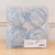 Bola Decorada Natal No Pvc C/4 Und (Azul Claro) 8cm (Florarte)