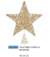 Enfeite de Natal Ponteira Estrela Dourada 40cm (FLORARTE) - comprar online