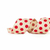 Fita Aramada Bege com Bolas Vermellhas 6,3cmx9,14m - comprar online