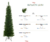 Árvore de Natal Boston Slim 250 Galhos com Base de Metal - Verde - 1,5m (FLORARTE) na internet