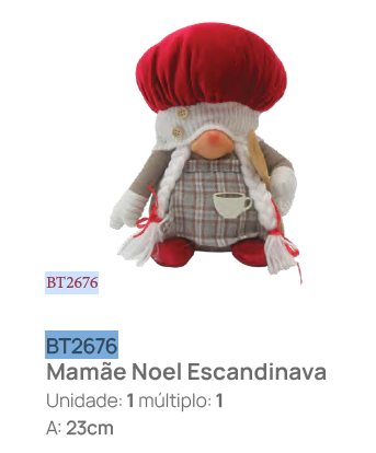 Mamae Noel Escandinava - 23cm