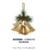 Enfeite de Natal Com Dois Sinos Dourado 15x19x10cm (Florarte) - comprar online