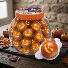 Pote Chiclete Bola Abobora Halloween Brinclets Audaz 50x9,5g - Casas dos Doces Candy House