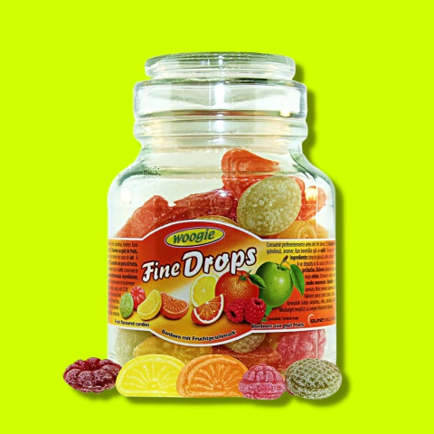 Baleiro Balas De Frutas Sortidas - Fine Drops Woogie 300g