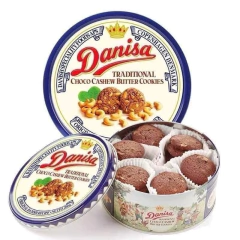 Biscoito Choco Cashew Danisa Tradicional Butter Cookies 200g