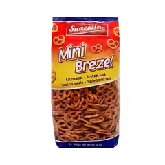 Cx 30 Mini Pretzel Salgado Snackline 300g Importado na internet