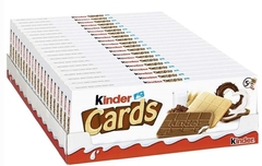 Cx 20 KINDER CARDS - COM LEITE E CREME DE CACAU - CX COM 5x2 - comprar online