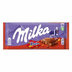 CX 22 MILKA DAIM - CHOCOLATE AO LEITE & CRISTAIS DE CARAMELO - IMPORTADO DA ÁUSTRIA - 100G na internet