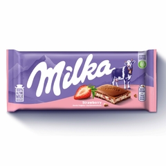 CX 22 Milka Strawberry - Chocolate & morango - Importado - 100g na internet