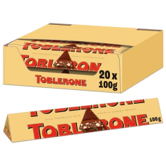 20 Toblerone ao leite com Mel e Amêndoas - Suiça - 100g - comprar online