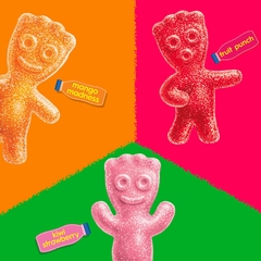Bala De Goma Azedas Sour Patch Kids Snapple Bag 100g na internet