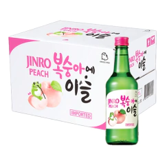 CX 20 Soju Jinro Peach Pessego 360ml 12% | Bebida Coreana - comprar online