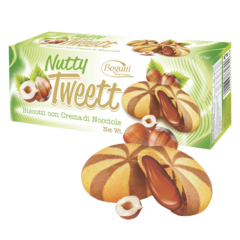 Biscoito Nutty Tweett Crunchy Cookies Hazelnut Cream 150g - comprar online